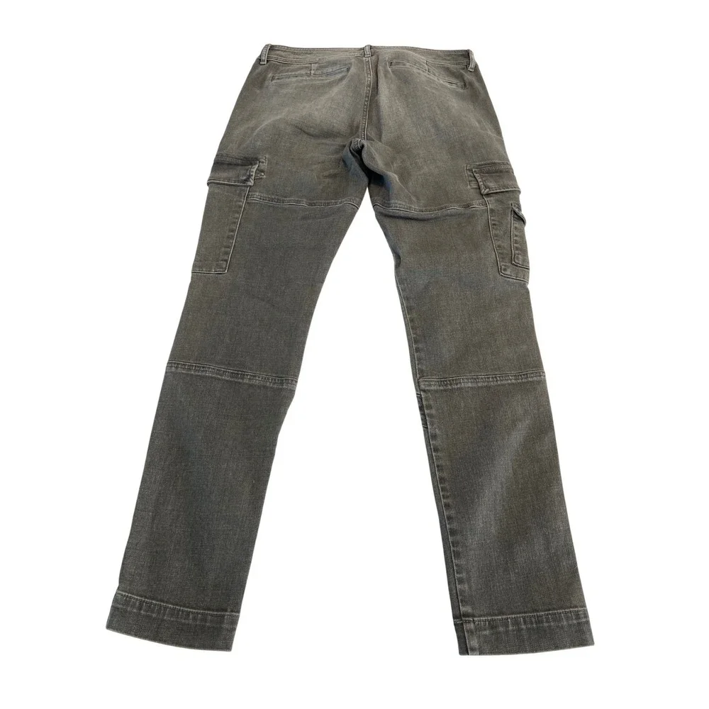 Lauren Jeans Co Ralph Lauren Womens Cargo Pants Grey‎ Utility Moto Size 6 - Picture 2 of 11